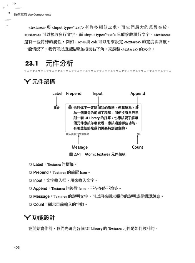 為你寫的 Vue Components：從原子到系統，一步步用設計思維打造面面俱到的元件實戰力 (iThome 鐵人賽系列書) -preview-13