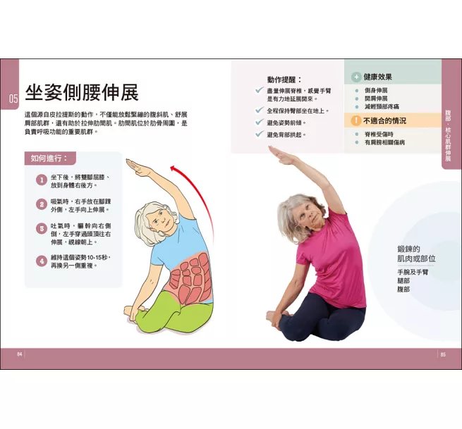 超核心柔軟伸展運動 ：鬆僵硬、助循環、防衰退！第一本專為樂齡者設計的徒手安全運動全圖解-preview-5