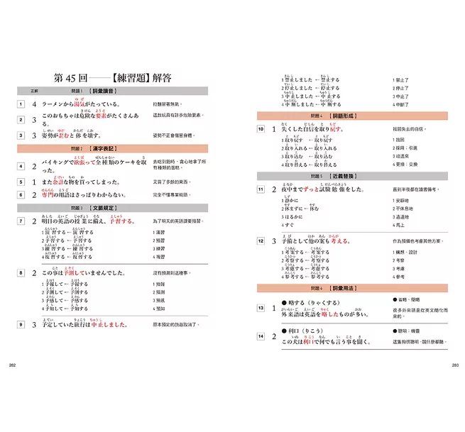 新日檢衝刺 N1 N2 必考單字 2000＋45 回【文字‧語彙】練習題＆解答-preview-10
