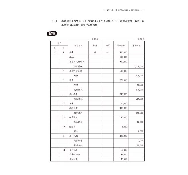 2026【符合最新檢定規範】主題式會計事務(人工記帳、資訊)丙級 技能檢定術科滿分題庫(八版)〔會計丙級技術士〕-preview-6