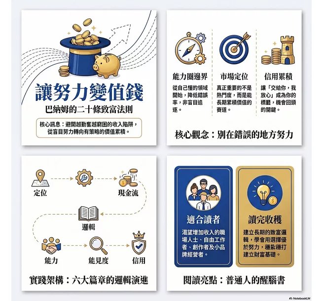 讓努力變值錢，巴納姆的二十條致富法則：能力圈×市場位置×信用累積，避開越勤奮越窮困的收入陷阱-preview-2