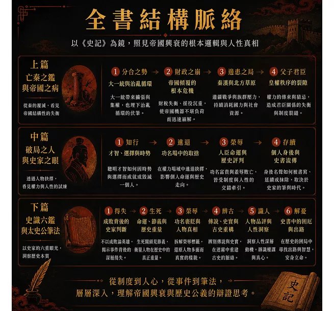 史記與司馬遷，帝國的運作及崩潰：大一統、郡縣、財政、邊疆與皇權，探討《史記》中的制度批判與歷史洞察-preview-4