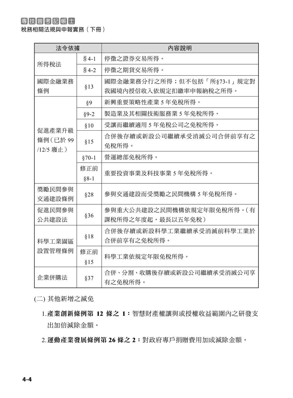 專技普考記帳士 稅務相關法規與申報實務 (下冊)-preview-4