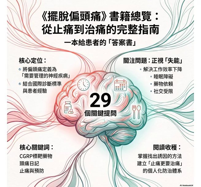 擺脫偏頭痛，止痛與預防的29個關鍵：工作失能、焦慮睡眠、藥物依賴、社交受限……從身體、心理到社會功能，全面理解偏頭痛對生活的影響與解方-preview-2