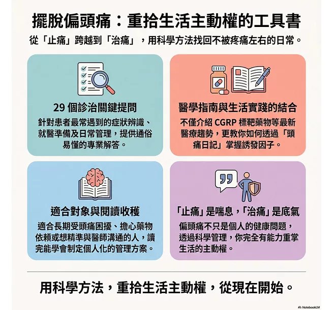 擺脫偏頭痛，止痛與預防的29個關鍵：工作失能、焦慮睡眠、藥物依賴、社交受限……從身體、心理到社會功能，全面理解偏頭痛對生活的影響與解方-preview-5