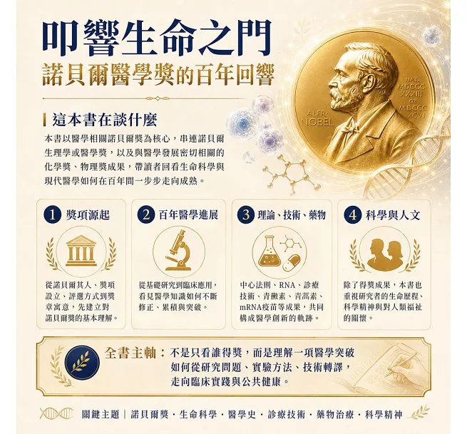 叩響生命之門，諾貝爾醫學獎的百年回響：幹細胞、青蒿素、疫苗……解開絕症密碼，見證諾貝爾獎大師們與死神的較量-preview-2