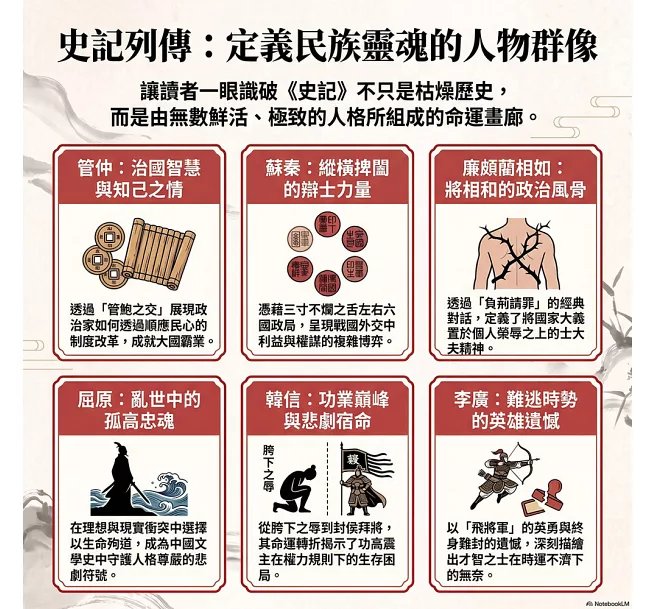 筆下留名，史記列傳英雄誌：忠臣名將×謀士辯才×隱逸智者×遊方醫家……透過三十位經典人物的命運起伏，進入司馬遷筆下的歷史現場與人性世界-preview-3