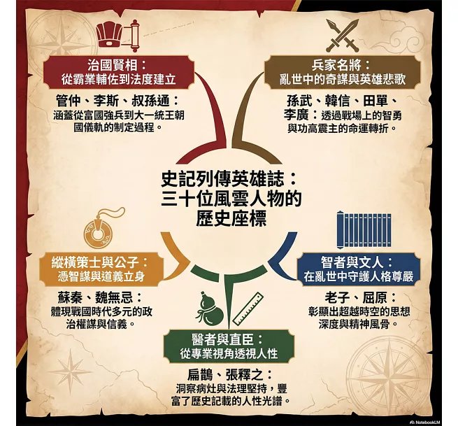 筆下留名，史記列傳英雄誌：忠臣名將×謀士辯才×隱逸智者×遊方醫家……透過三十位經典人物的命運起伏，進入司馬遷筆下的歷史現場與人性世界-preview-4