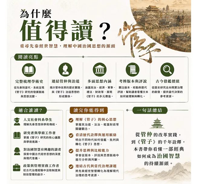 管仲與《管子》，春秋霸業背後的治國學問：富國強兵×禮法並用×輕重財政，從管仲改革到歷代《管子》研究-preview-4