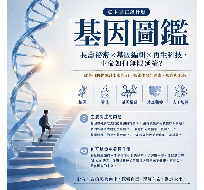 基因圖鑑：長壽祕密×基因編輯×再生科技，生命如何無限延續？-preview-2