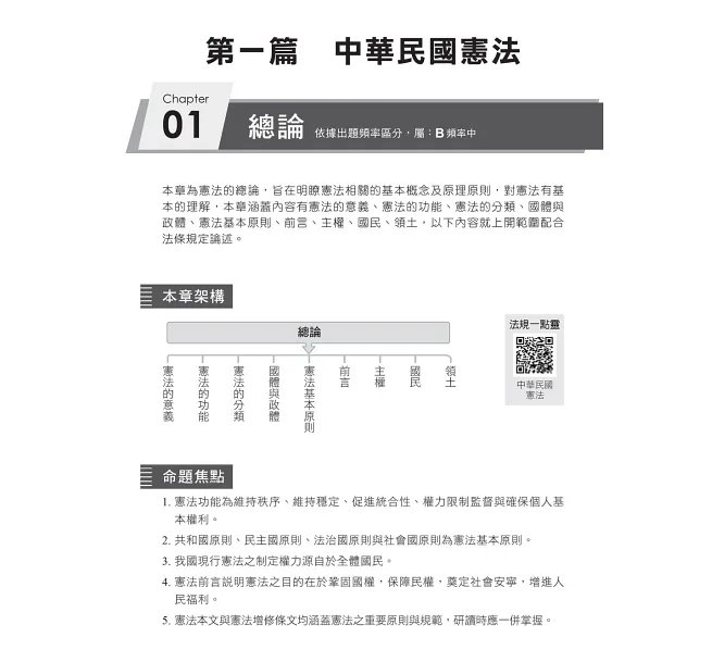 【精準掌握考試趨勢】高普考法學知識與英文(包括中華民國憲法、法學緒論、英文)(高普考/地方特考/各類特考)-preview-2