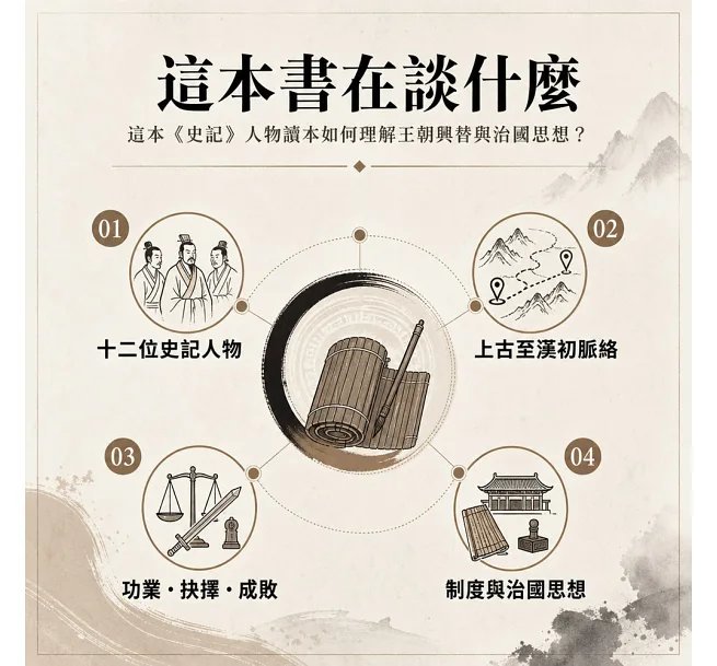 誰定天下,本紀世家王侯誌:文明始祖×帝王霸主×聖賢名臣×開國謀士……透過十二位經典人物的功業成敗,看王朝興替與治國思想的形成軌跡-preview-2