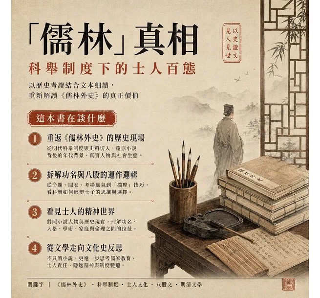 「儒林」真相，科舉制度下的士人百態：功名浮沉×人文風骨×思想流變，破解八股迷局，還原知識分子的精神世界-preview-2