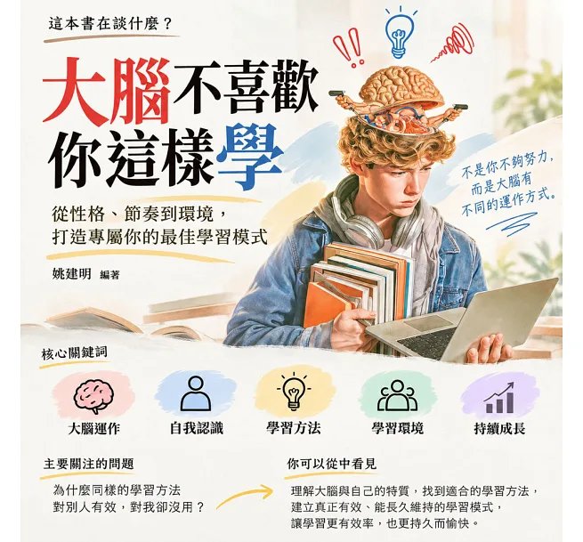 大腦不喜歡你這樣學:從性格、節奏到環境,打造專屬你的最佳學習模式-preview-2