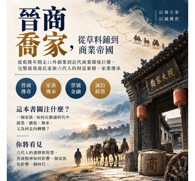 晉商喬家,從草料鋪到商業帝國:從乾隆年間走口外創業到近代商業環境巨變,完整展現喬氏家族六代人的財富累積、家業傳承-preview-2