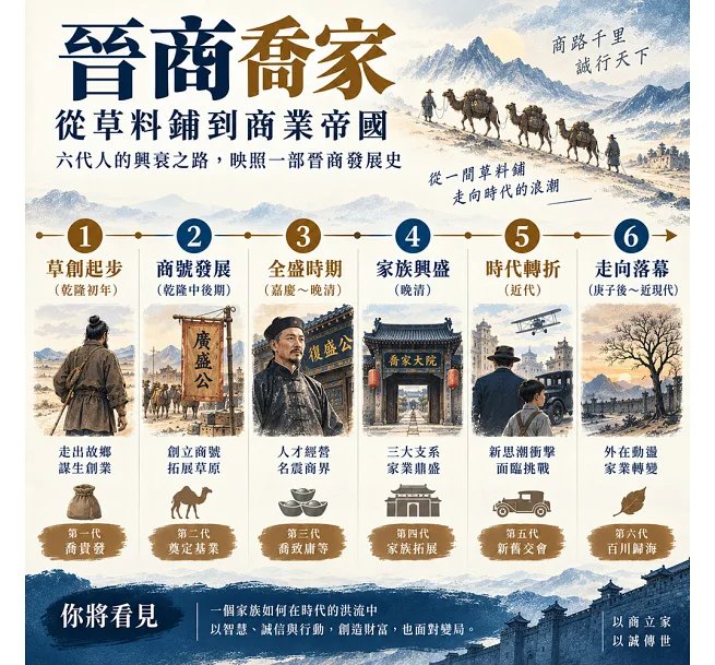 晉商喬家,從草料鋪到商業帝國:從乾隆年間走口外創業到近代商業環境巨變,完整展現喬氏家族六代人的財富累積、家業傳承-preview-4