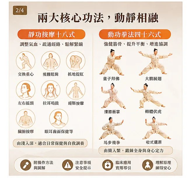 骨正筋柔,氣血自流!圖解舒筋活絡古宋養生功:靜功按摩十八式×動功拳法四十六式,從筋骨鍛鍊到三十一種常見不適的調理應用-preview-3