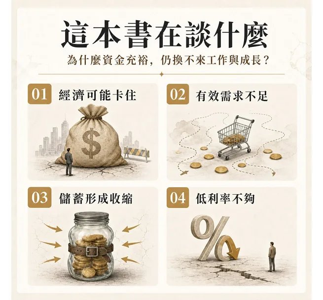 當未來不值得投資,凱因斯看見的景氣真相:消費×儲蓄×投資×貨幣,從有效需求、失業到景氣循環,看懂資金充裕為什麼仍換不來工作與成長-preview-2