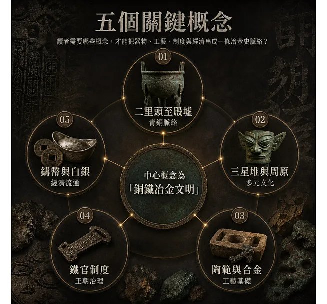 青銅、鐵器與王朝,中華冶金技術與文明興衰:商周青銅、秦漢鐵業、唐宋技術、明清產業,從古代祭祀禮器到兵器槍砲,見證金屬技術推動文明發展-preview-3