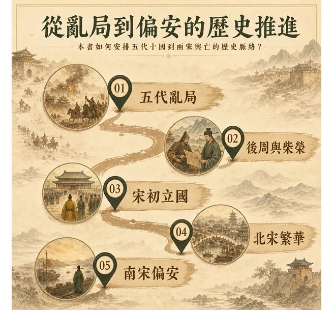 江山易主,五代十國與宋的那些人那些事:石敬瑭、李存勗、趙匡胤、李煜、岳飛、趙構……從五代十國到兩宋興亡,透過帝王、文臣與武將的命運,看繁華盛世背後的人事無常-preview-4