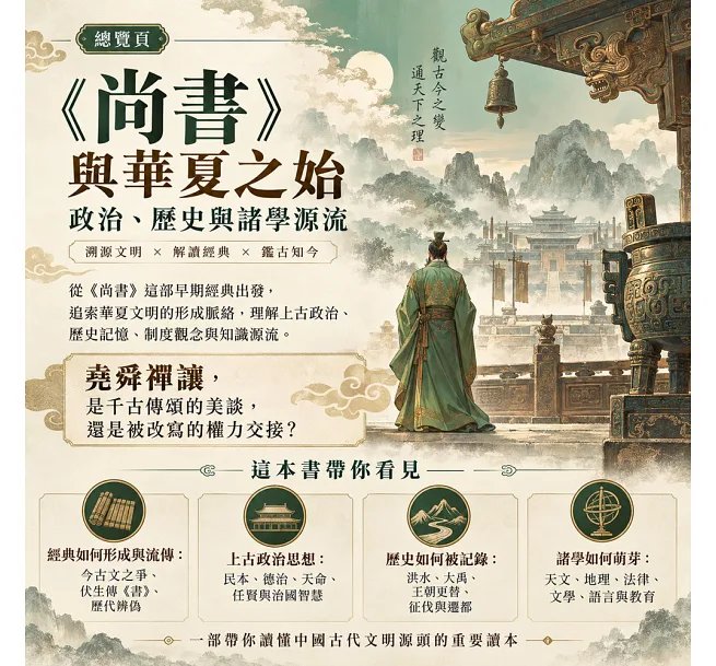 《尚書》與華夏之始,政治、歷史與諸學源流:溯源文明×解讀經典×鑑古知今,從王朝更替看思想、禮制與社會秩序的建立-preview-2