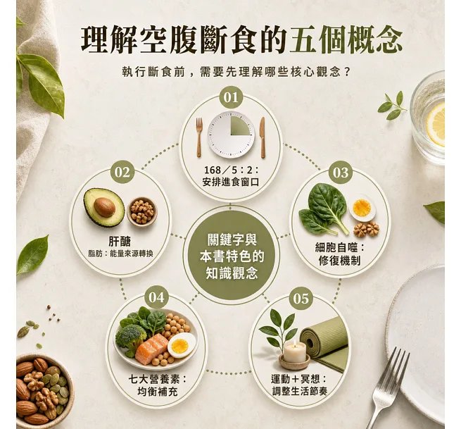 空腹斷食養身,讓身體「適度挨餓」!斷食原理、代謝機制、營養補充、細胞自噬……認識空腹與斷食的運作機制,重新建立健康飲食新生活!-preview-3
