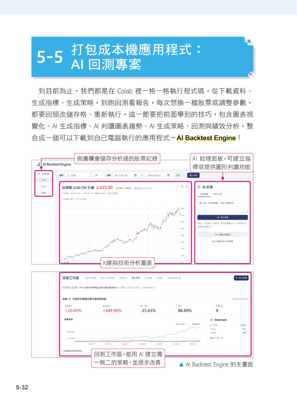 最強 AI 投資分析:散戶也能擁有自己的 AI 研究團隊,線圖辨識 × 策略回測 × 趨勢判讀 × 年報分析 × 智慧選股 × 資金配置-preview-4