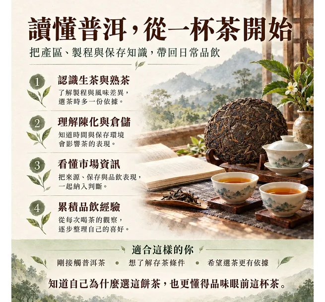 普洱入門，時間留下的味道：從生熟之分到陳化判斷，建立選茶、存茶與品飲的基本觀念-preview-5