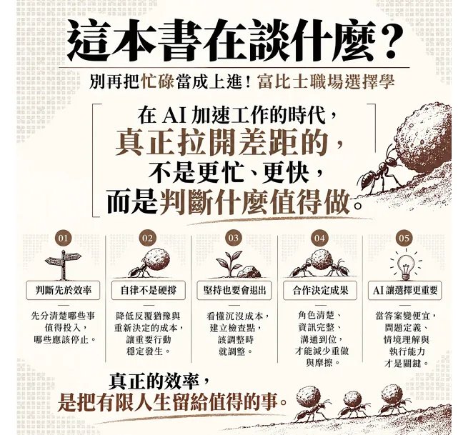 別再把忙碌當成上進！富比士職場選擇學：判斷×自律×選擇×合作，看懂在AI時代真正拉開差距的工作能力-preview-2