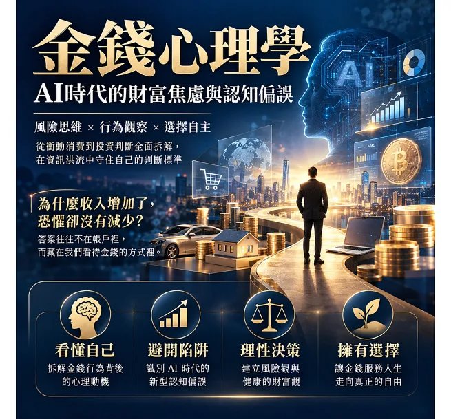 金錢心理學，AI時代的財富焦慮與認知偏誤：風險思維×行為觀察×選擇自主，從衝動消費到投資判斷全面拆解，在資訊洪流中守住自己的判斷標準-preview-5