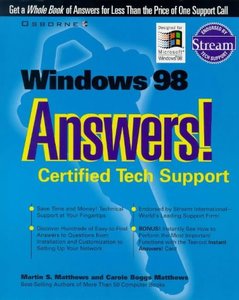 Windows 98 Answers!: Certified Tech Support-cover