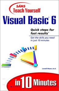 Sams Teach Yourself Visual Basic 6 in 10 Minutes-cover