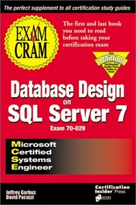MCSE Database Design on SQL Server 7 Exam Cram-cover