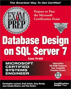 MCSE Database Design on SQL Server 7 Exam Prep-cover