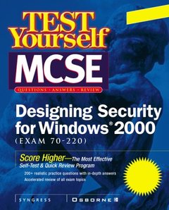Test Yourself MCSE Designing Security For Windows 2000 (Exam 70-220)-cover