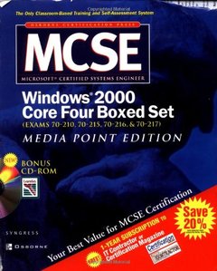 MCSE Windows 2000 Core Four Boxed Set: (Exams 70-210, 70-215, 07-216, 07-217)-cover