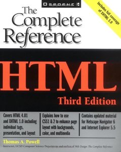 HTML: The Complete Reference, 3/e-cover