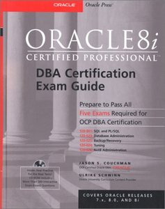 Oracle8i Certified Professional DBA Certification Exam Guide-cover