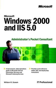 Microsoft Windows 2000 and IIS 5.0 Administrator's Pocket Consultant-cover