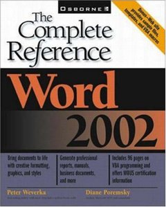 Word 2002: The Complete Reference-cover