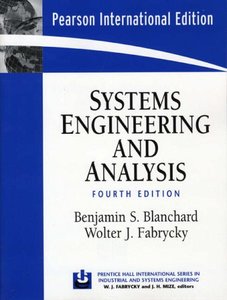Systems Engineering and Analysis, 4/e (IE)-cover