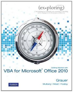 Exploring Microsoft Office 2010 Getting Started with VBA-cover