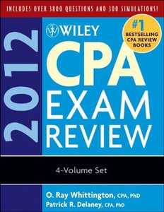 Wiley CPA Exam Review 2012, 4-Volume Set, 9/e (Paperback)-cover