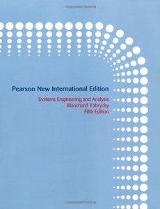 Systems Engineering and Analysis, 5/e (IE-Paperback)-cover