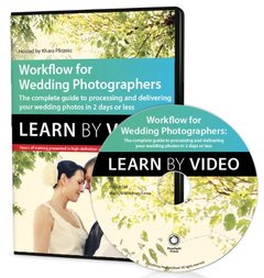Workflow for Wedding Photographers: Learn by Video: Edit, design, and deliver everything from proofs to album layout in a single day Multimedia DVD-cover