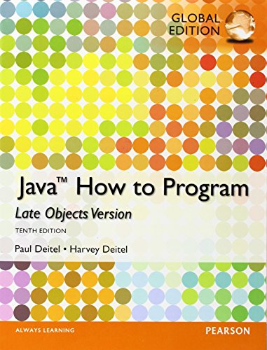 Java How To Program － Late Objects Version, 10/e (IE-Paperback) | 天瓏網路書店