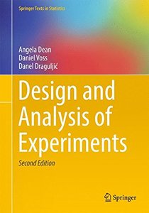 Design and Analysis of Experiments (Springer Texts in Statistics)-cover