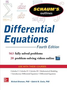 Schaum's Outline of Differential Equations, 4th Edition (Schaum's Outlines)-cover