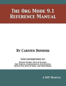 The Org Mode 9.1 Reference Manual-cover