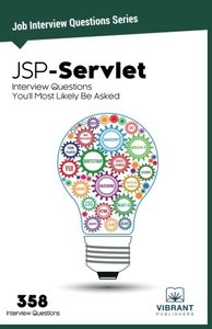 JSP-Servlet Interview Questions You'll Most Likely Be Asked (Job Interview Series) (Volume 11)-cover